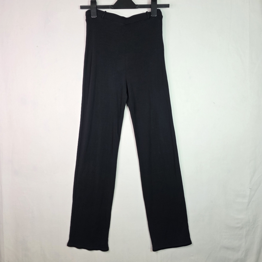 SHAN Ribbed high rise flare lightweight Cover up beach pull on pants